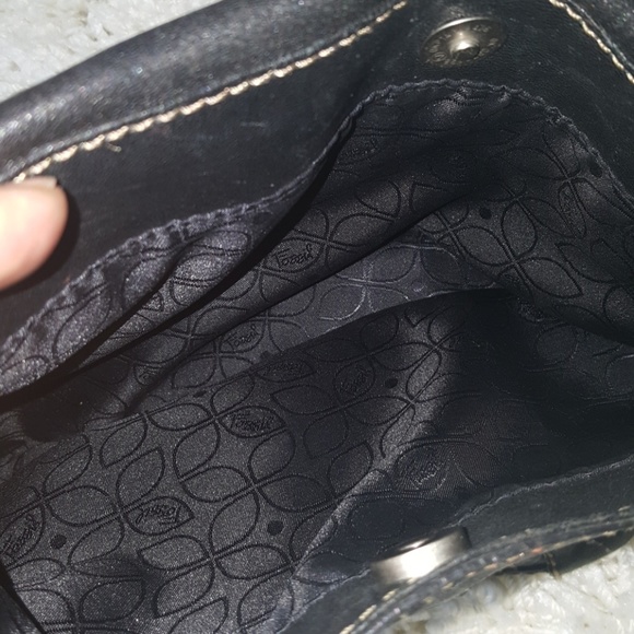 Fossil Black Leather handbag - Picture 4 of 8